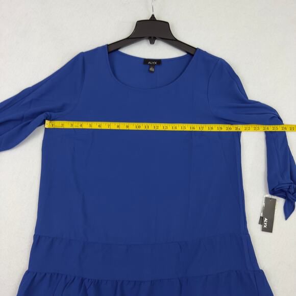 ALYX Women’s Blue Ruffle Hem Blouse Size Large NWT - Picture 4 of 11